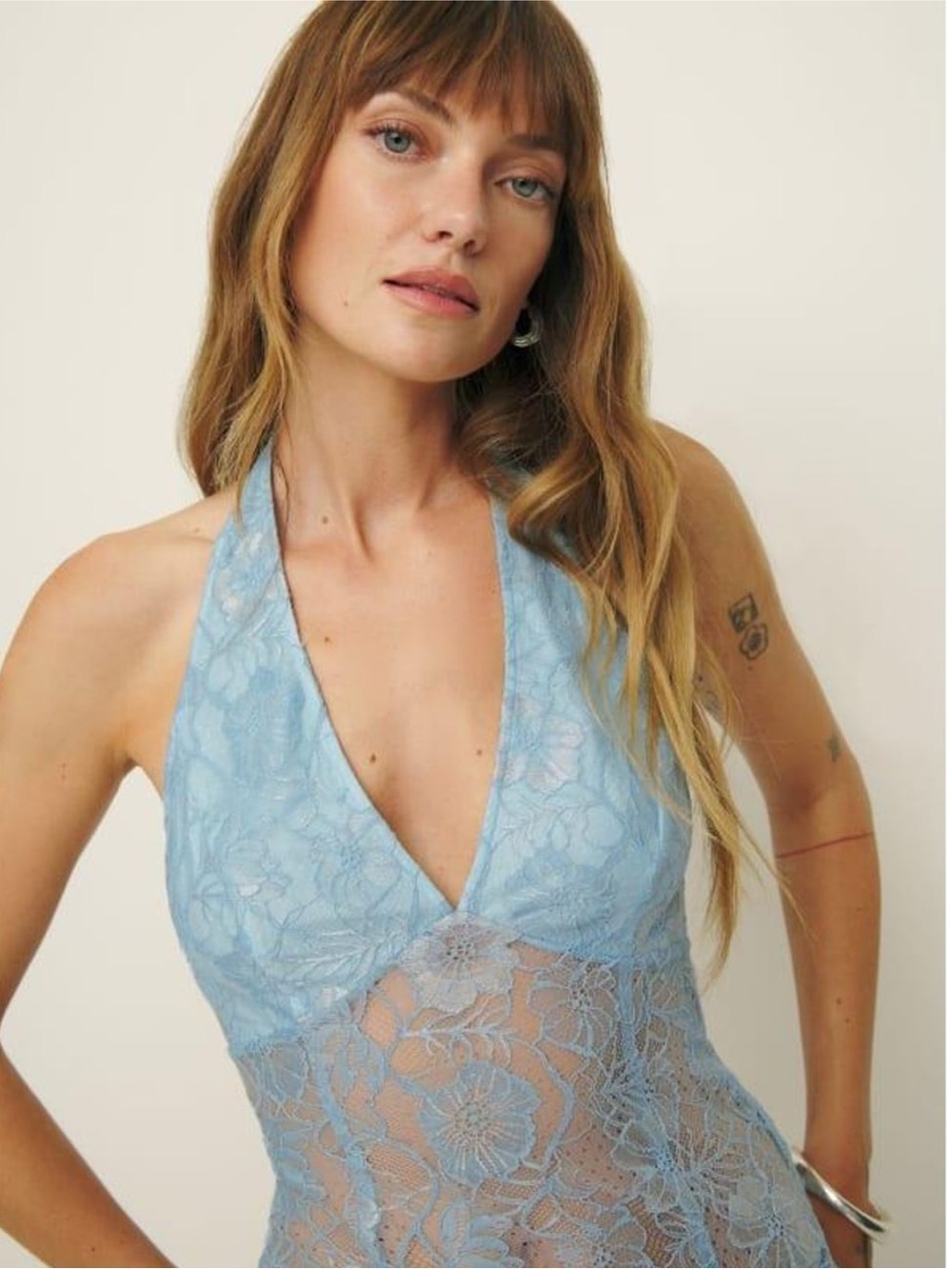 Reformation Lace Halter Top XL